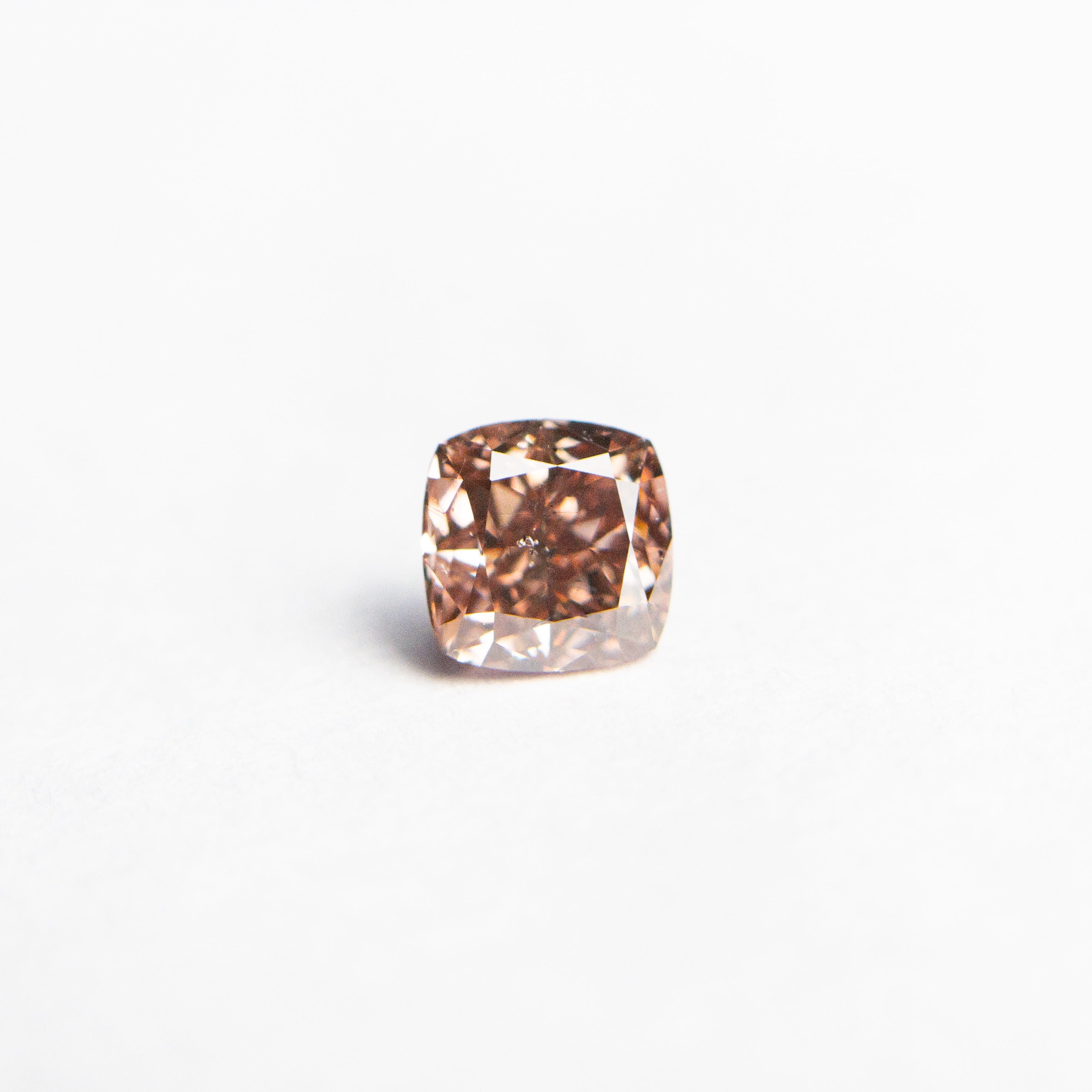 0.30ct 3.74x3.69x2.49mm GIA SI2 Fancy Deep Brownish Orangy Pink Cushion Brilliant π¦πΊ 24104-01