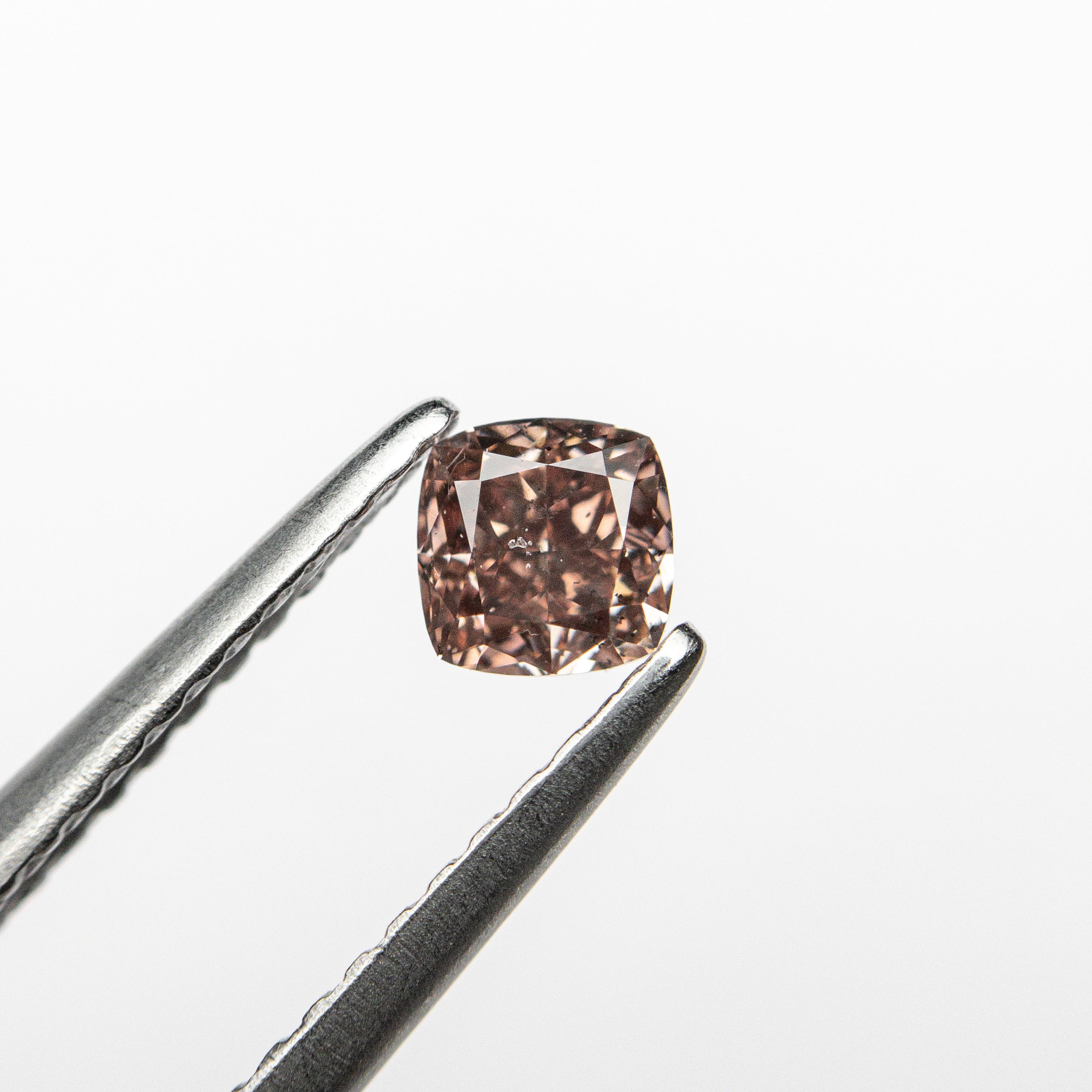 0.30ct 3.74x3.69x2.49mm GIA SI2 Fancy Deep Brownish Orangy Pink Cushion Brilliant ๐ฆ๐บ 24104-01