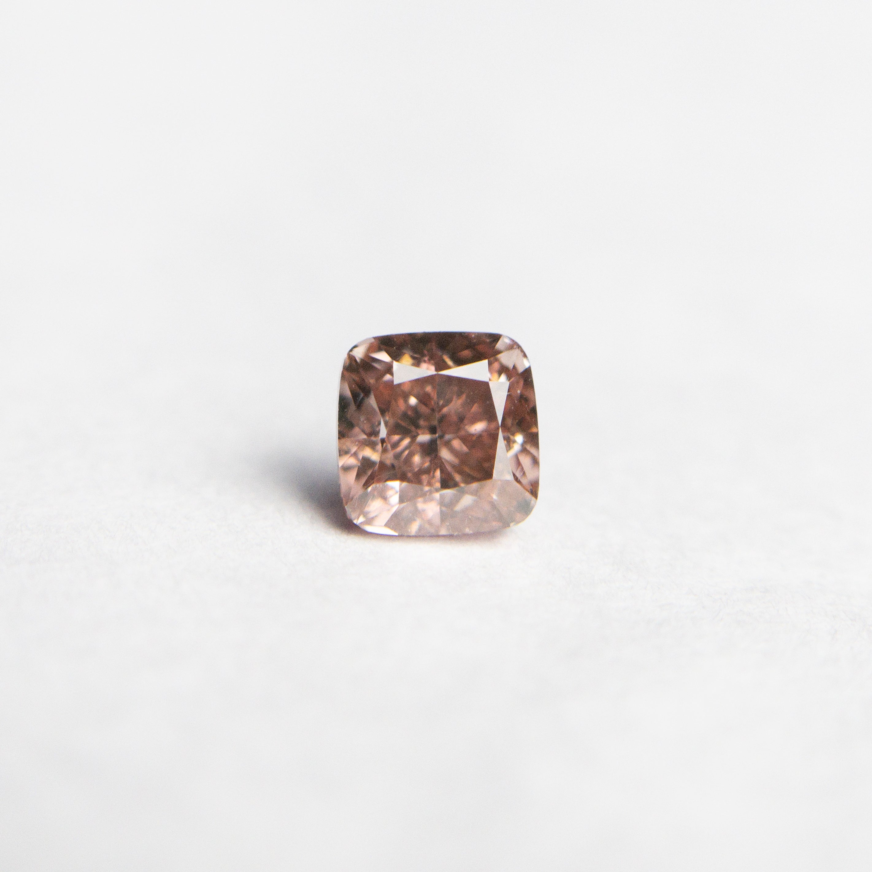 0.31ct 3.57x3.54x2.57mm GIA SI1 Fancy Deep Brownish Orangy Pink Cushion Brilliant ๐ฆ๐บ 24105-01