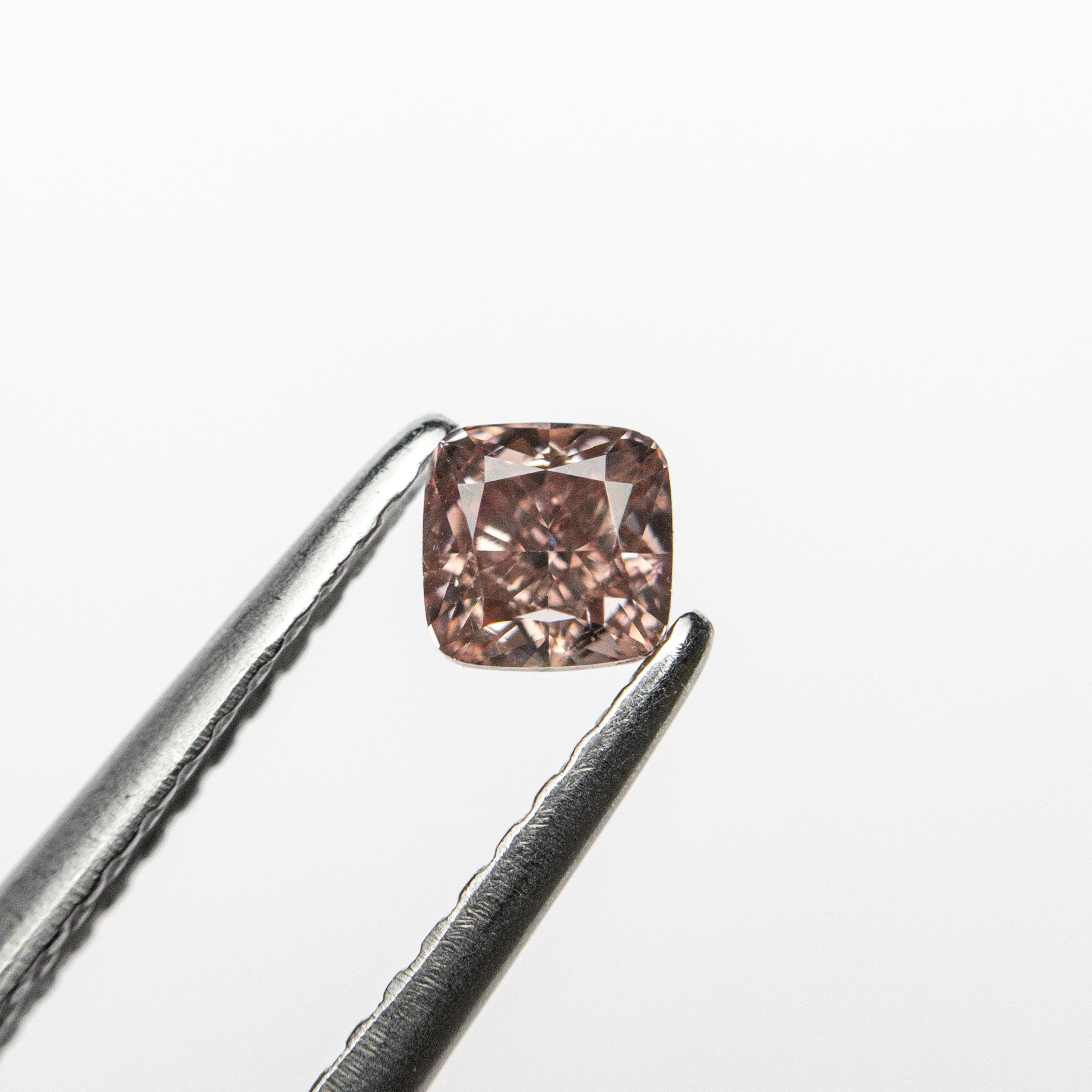 0.31ct 3.57x3.54x2.57mm GIA SI1 Fancy Deep Brownish Orangy Pink Cushion Brilliant ๐ฆ๐บ 24105-01