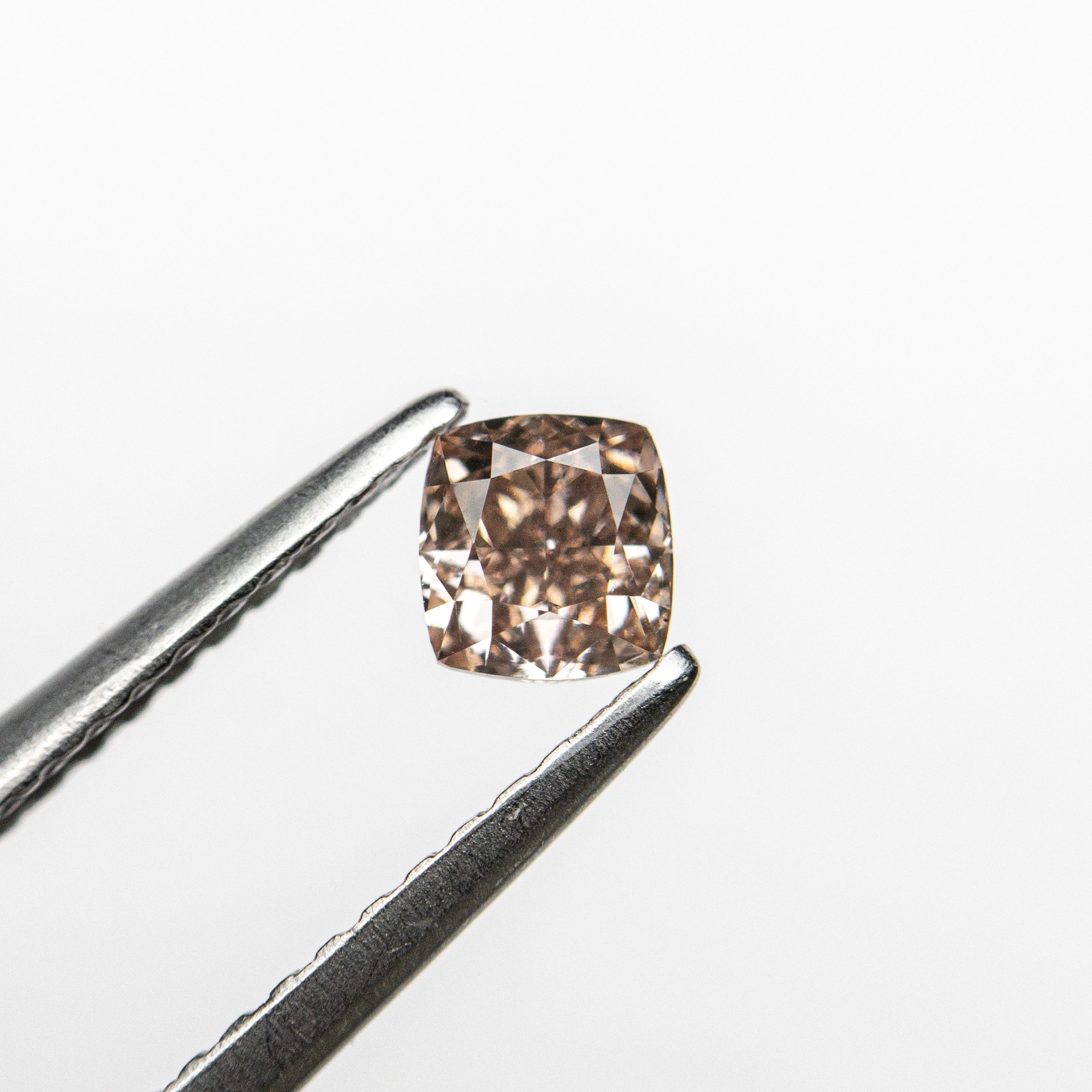 0.35ct 3.92x3.71x2.65mm GIA VS2 Fancy Brown-Pink Cushion Brilliant π¦πΊ 24124-01