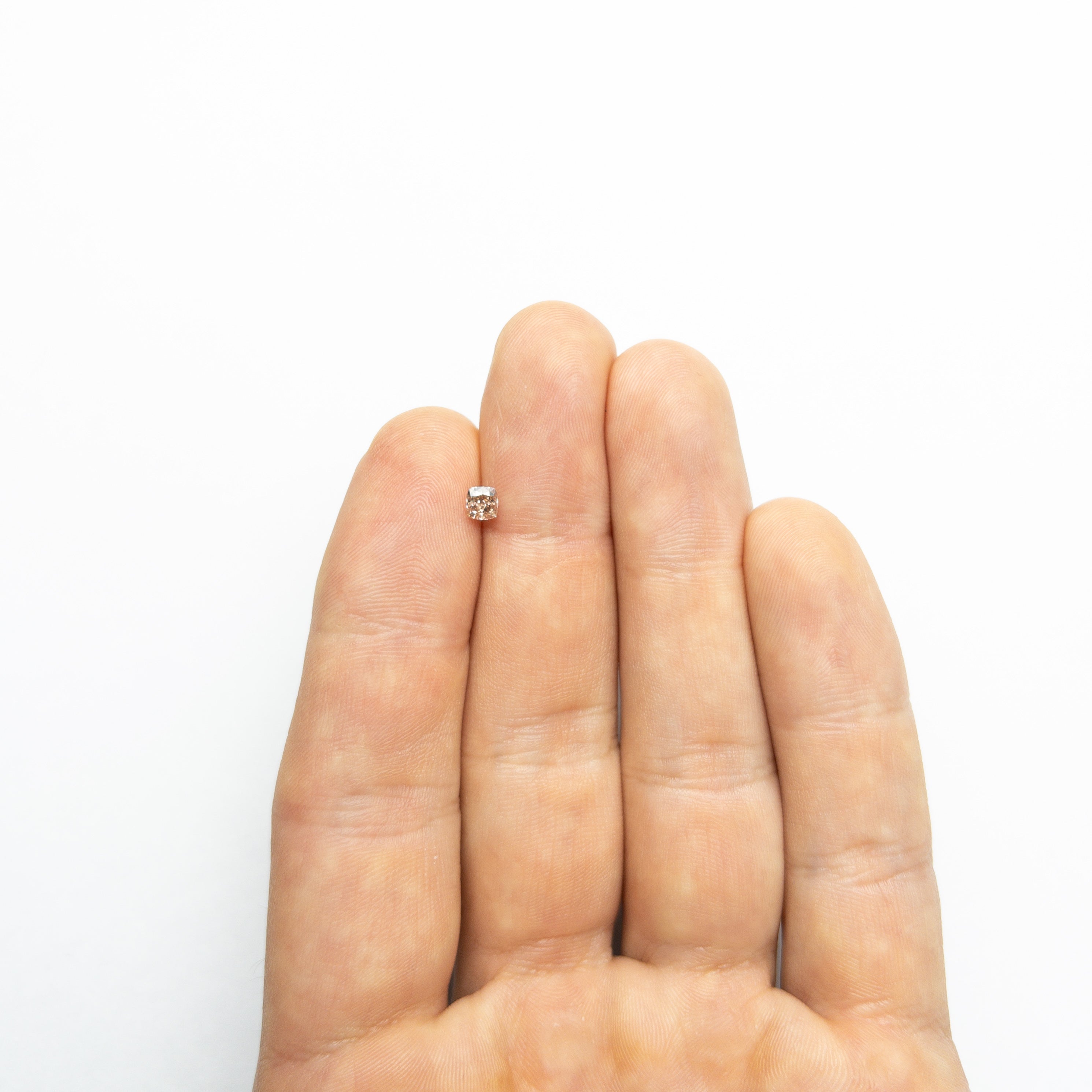 0.35ct 3.92x3.71x2.65mm GIA VS2 Fancy Brown-Pink Cushion Brilliant π¦πΊ 24124-01