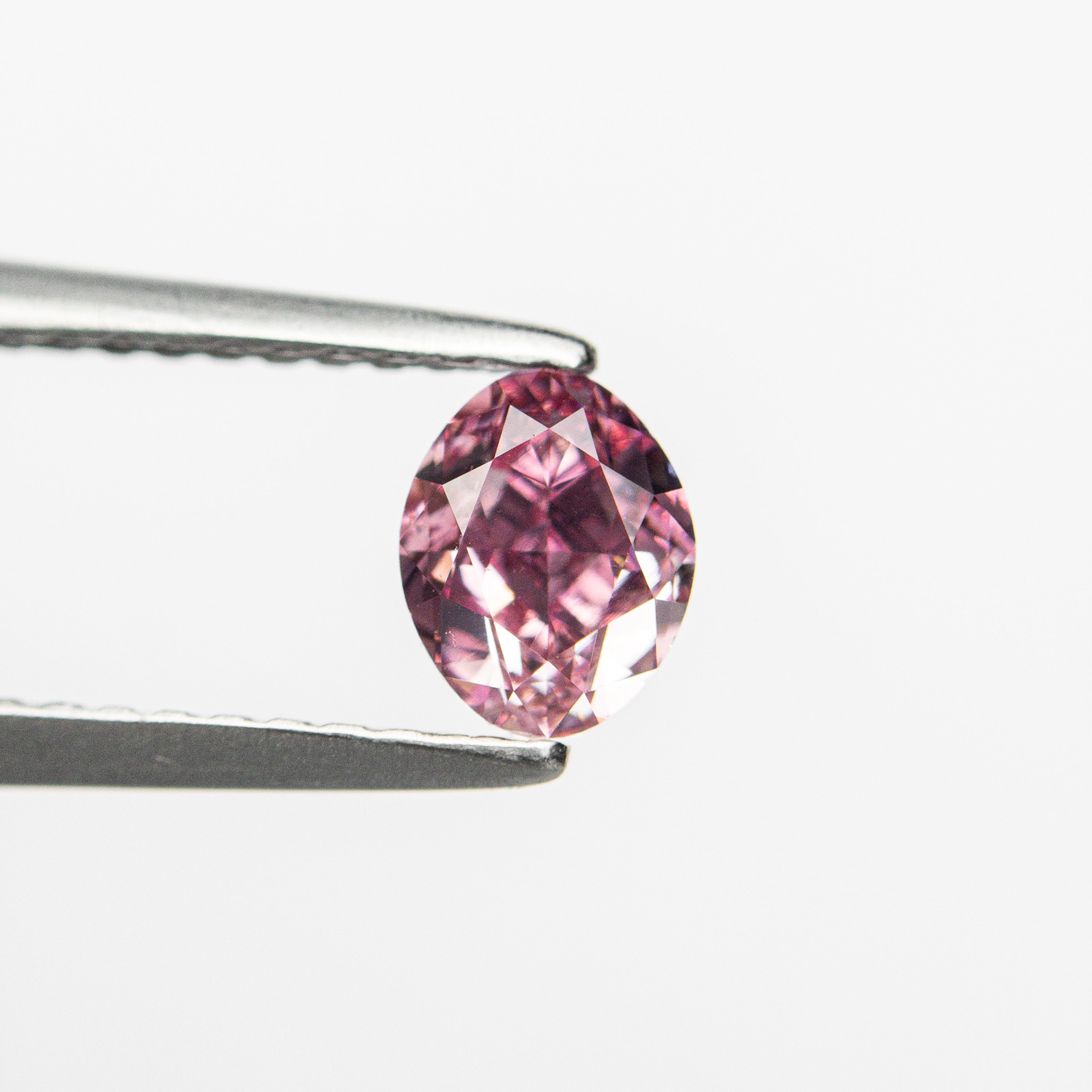 0.61ct 5.57x4.44x3.13mm GIA VS2 Fancy Vivid Purplish Pink Oval Brilliant π¦πΊ 24137-01