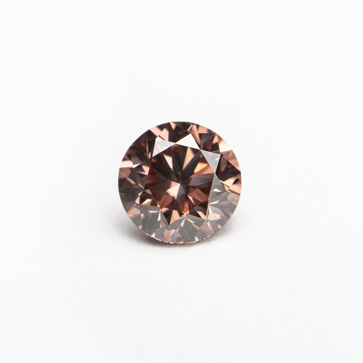 0.70ct 5.51x5.48x3.62mm GIA SI1 Fancy Deep Orangy Pink Round Brilliant 🇦🇺 24147-01