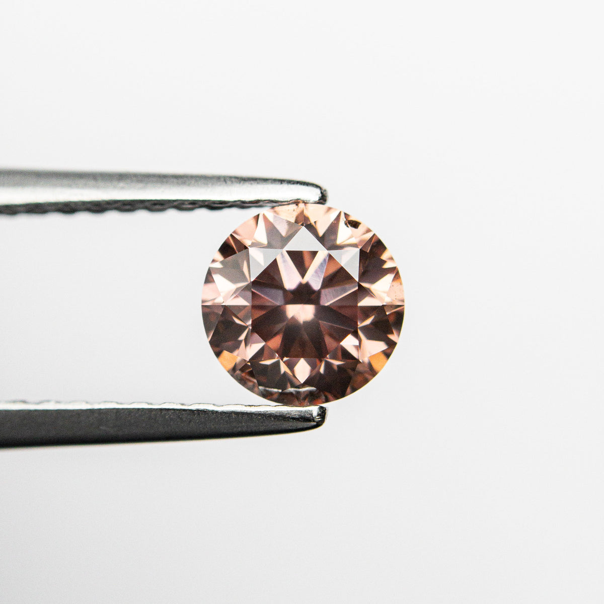 0.70ct 5.51x5.48x3.62mm GIA SI1 Fancy Deep Orangy Pink Round Brilliant 🇦🇺 24147-01