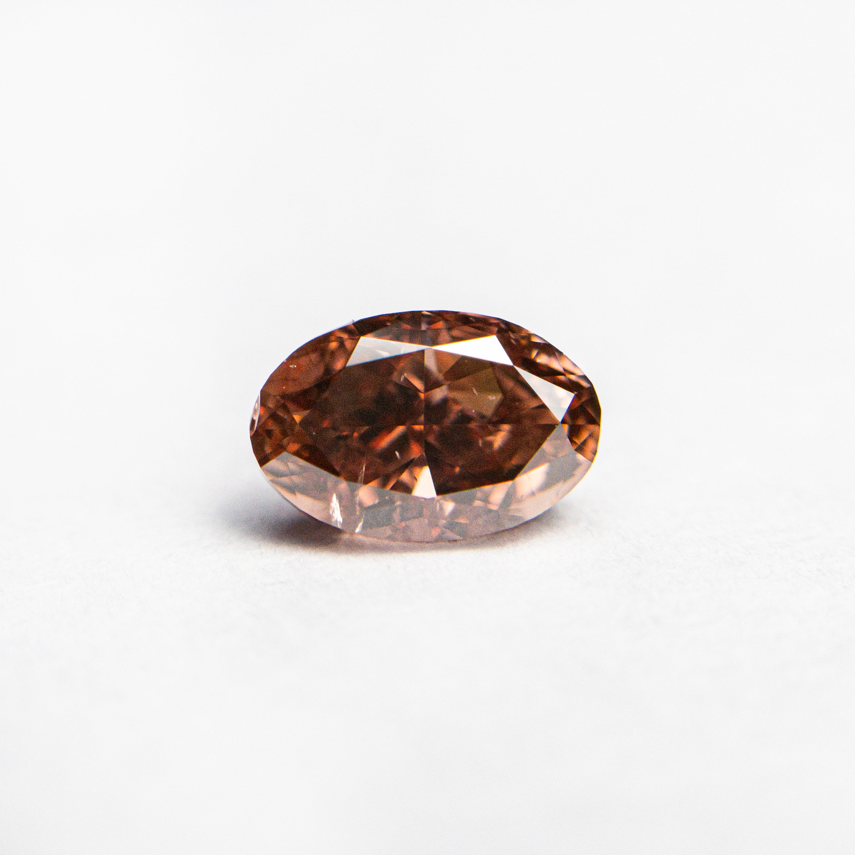 0.80ct 6.64x4.33x3.25mm GIA SI2 Fancy Deep Brownish Orangy Pink Oval Brilliant ๐ฆ๐บ 24162-01