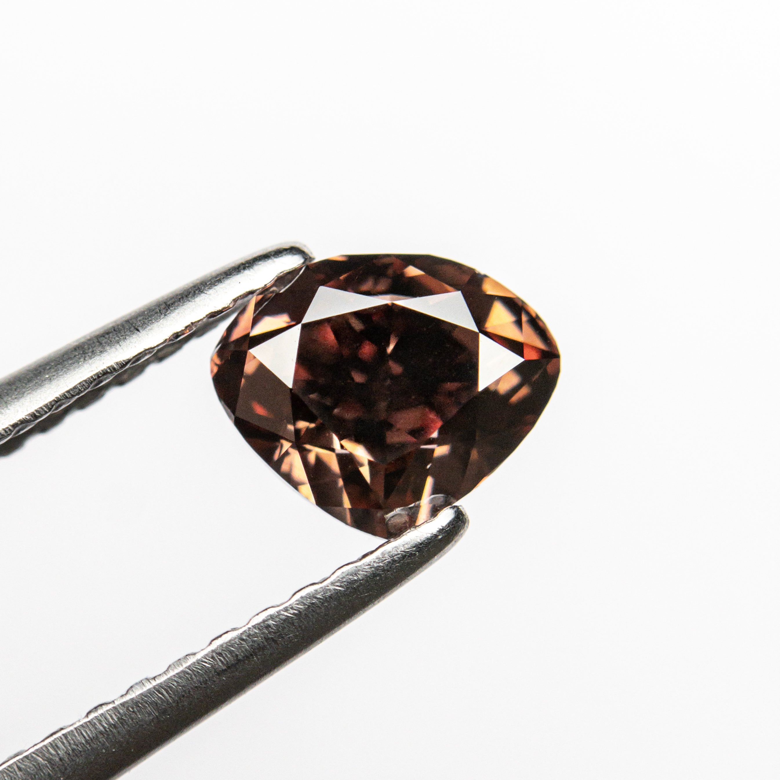 1.00ct 5.37x6.56x3.93mm GIA VS2 Fancy Deep Pink-Brown Heart Brilliant đŸ‡¦đŸ‡º 24116-01