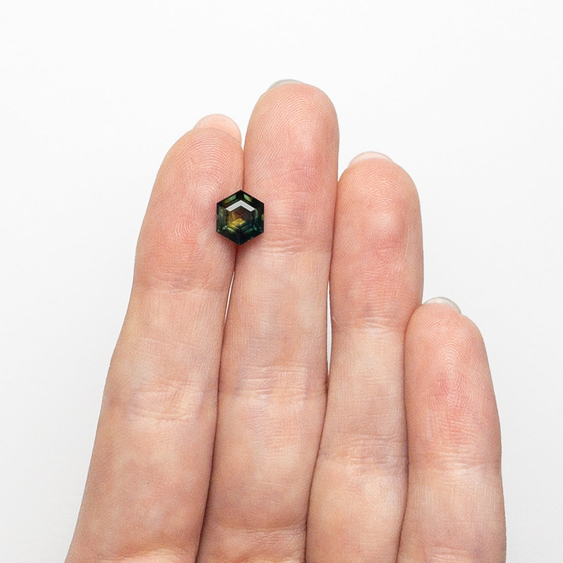 1.80ct 8.00x6.73x4.13mm Hexagon Step Cut Sapphire 25385-02