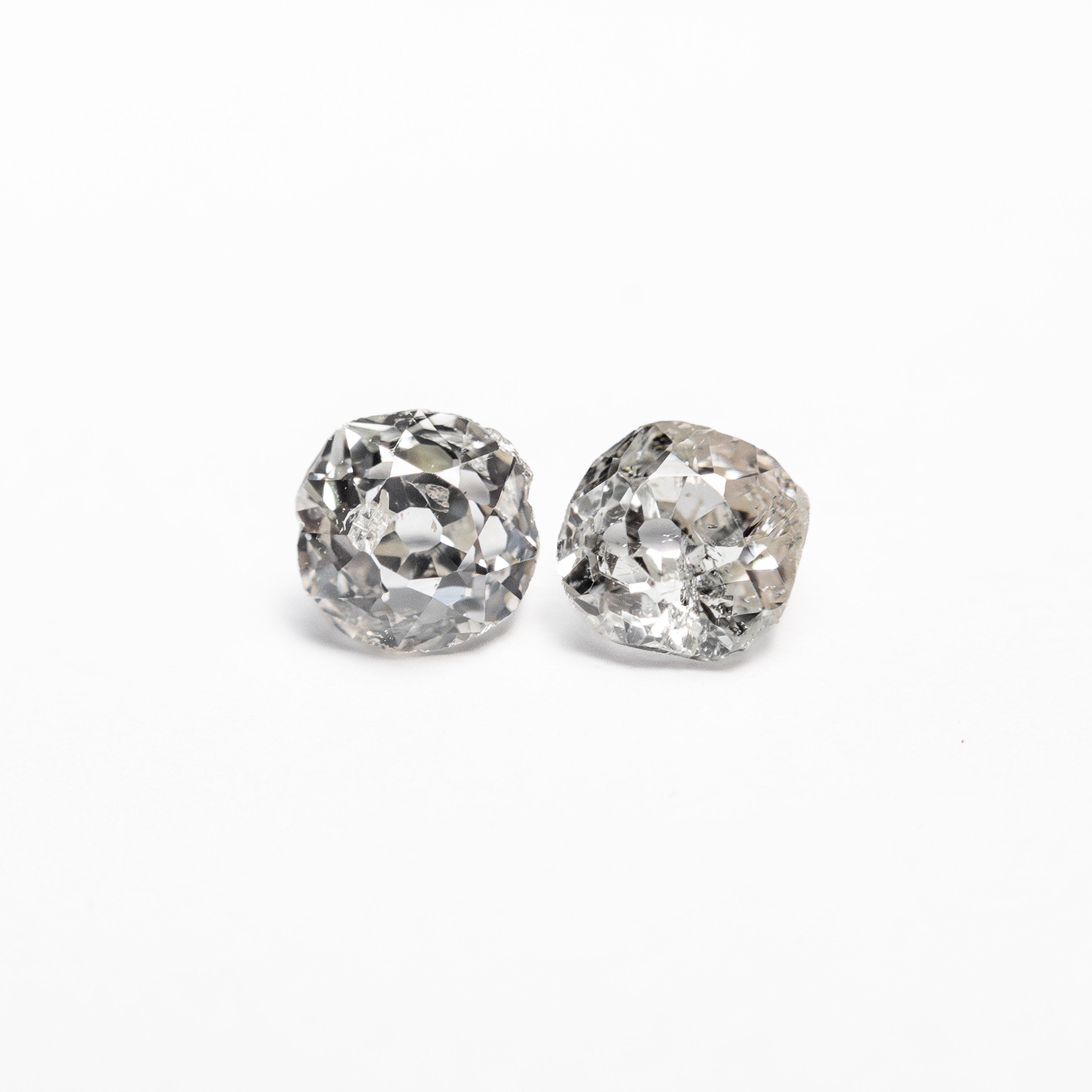 0.45cttw 2pc 3.64x3.51x2.11mm 3.75x3.60x2.53mm I1 J-K Antique Old Mine Cut Matching Pair 25711-10