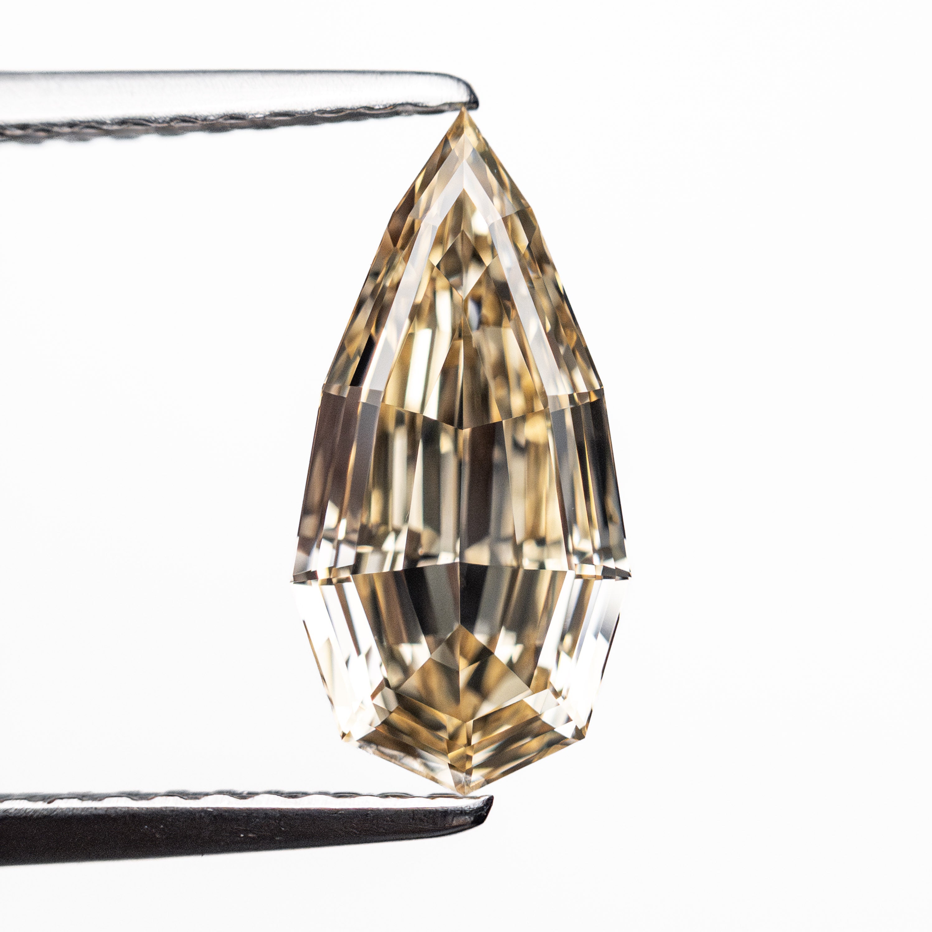 1.52ct 12.20x6.02x3.05mm GIA VS1 Fancy Brown Geo Pear Step Cut πΏπ¦ 26601-01