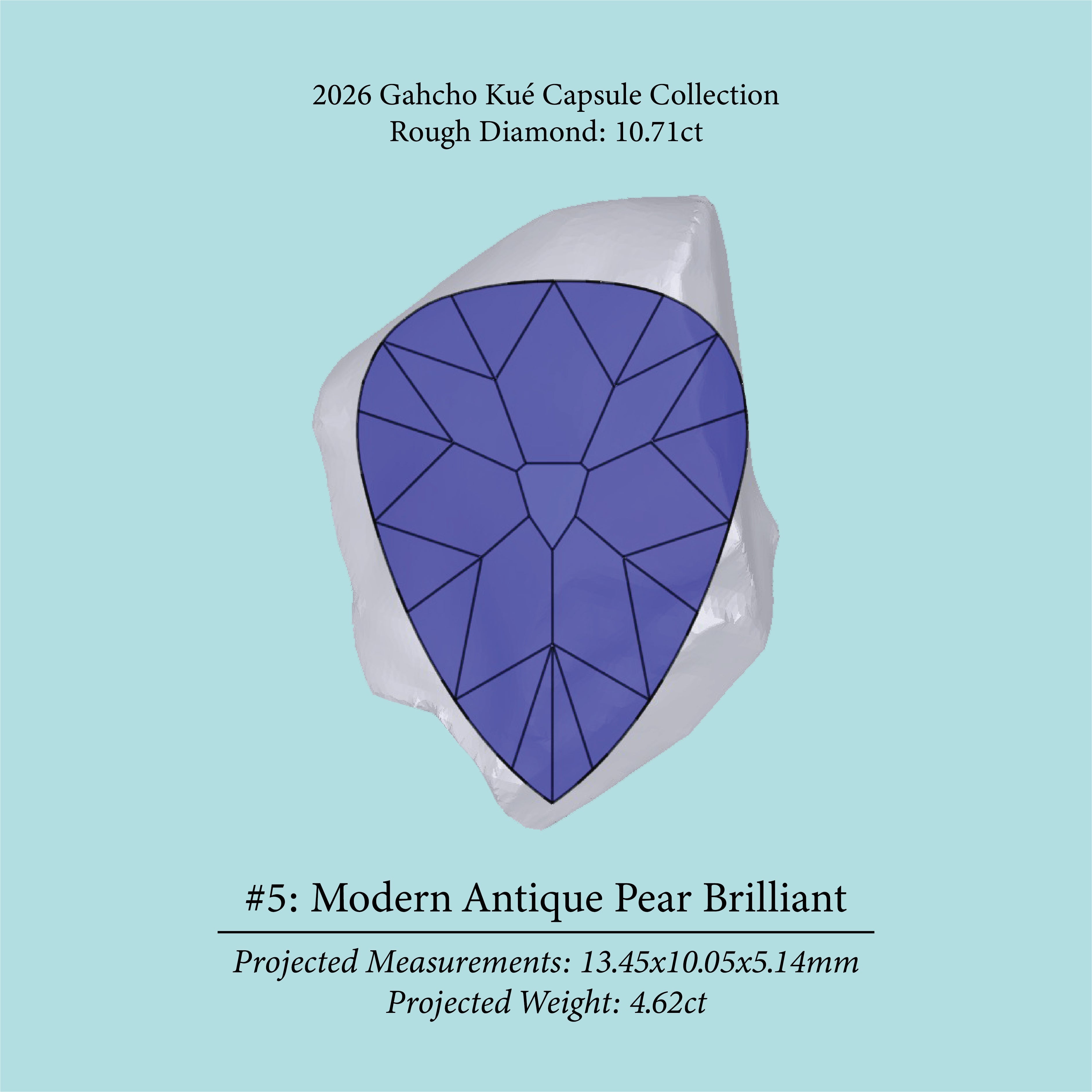 10.71ct VS1 C1 Pre-Cut Canadian Champagne Diamond 27933