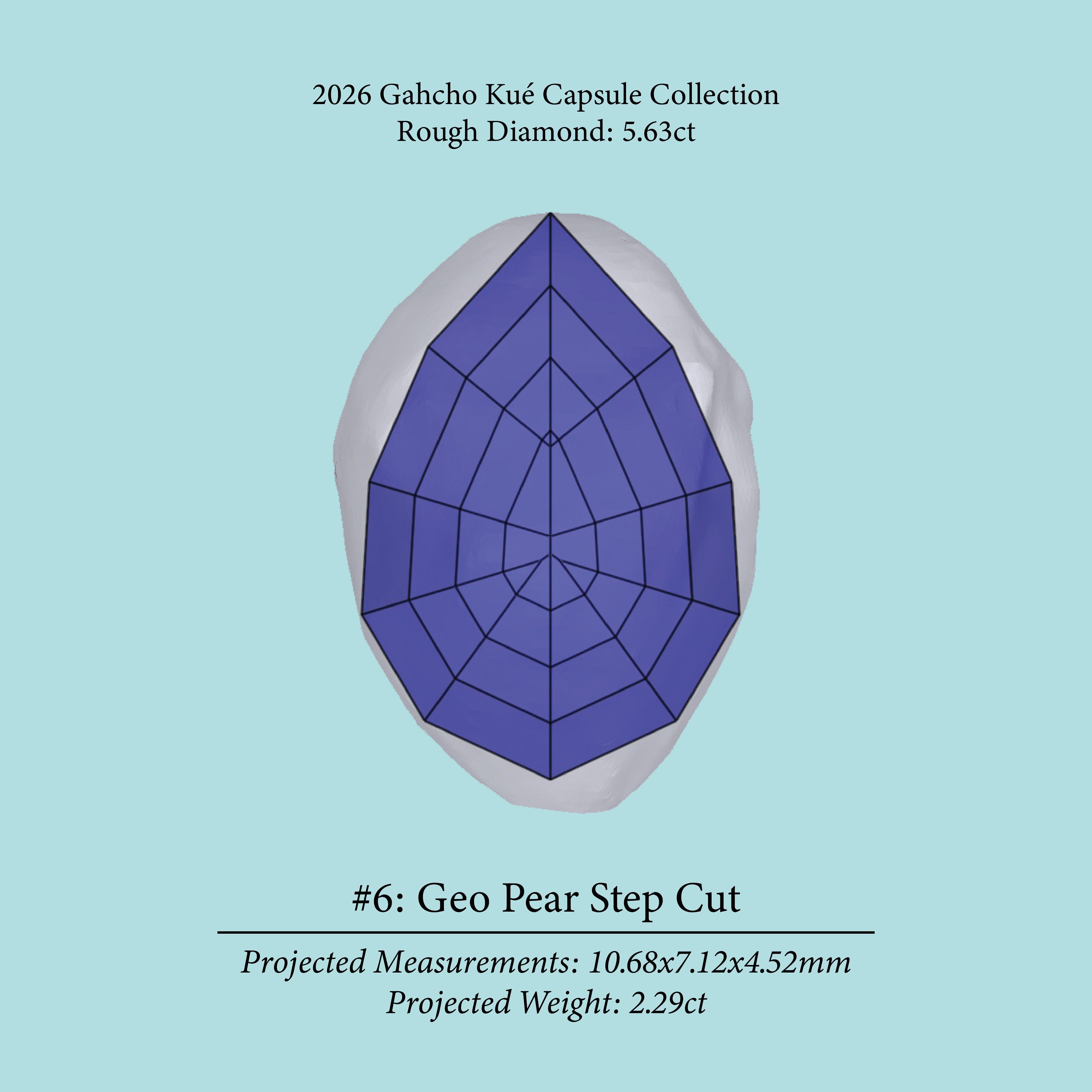 5.63ct VVS2 C2 Pre-Cut Canadian Champagne Diamond 27943