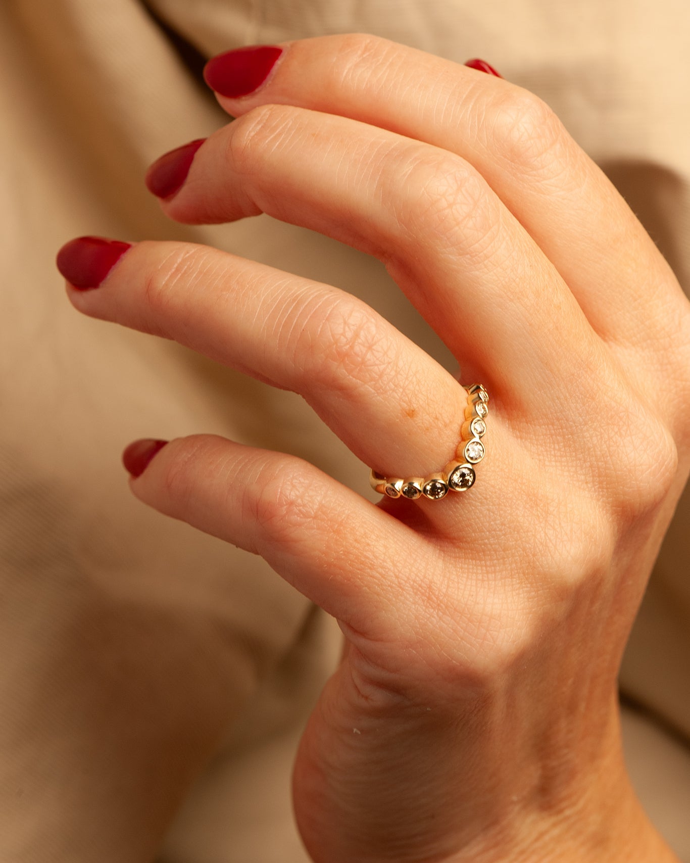 Aurora Ring - Champagne Canadian Diamonds