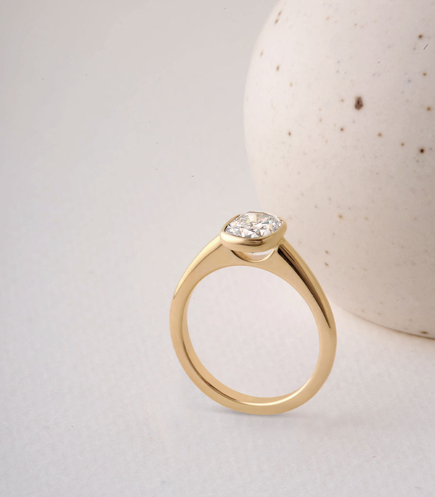 Bella Ring - Cushion-Cut Canadian Diamond