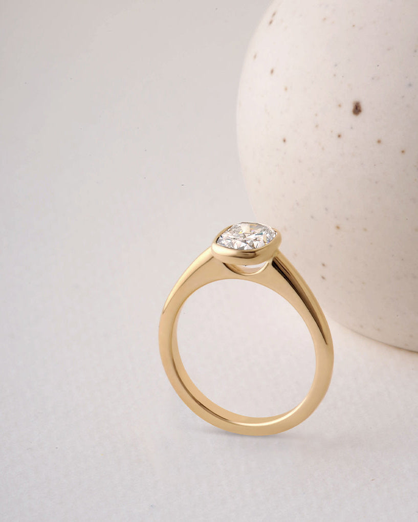 Bella Ring - Cushion Cut Canadian Diamond