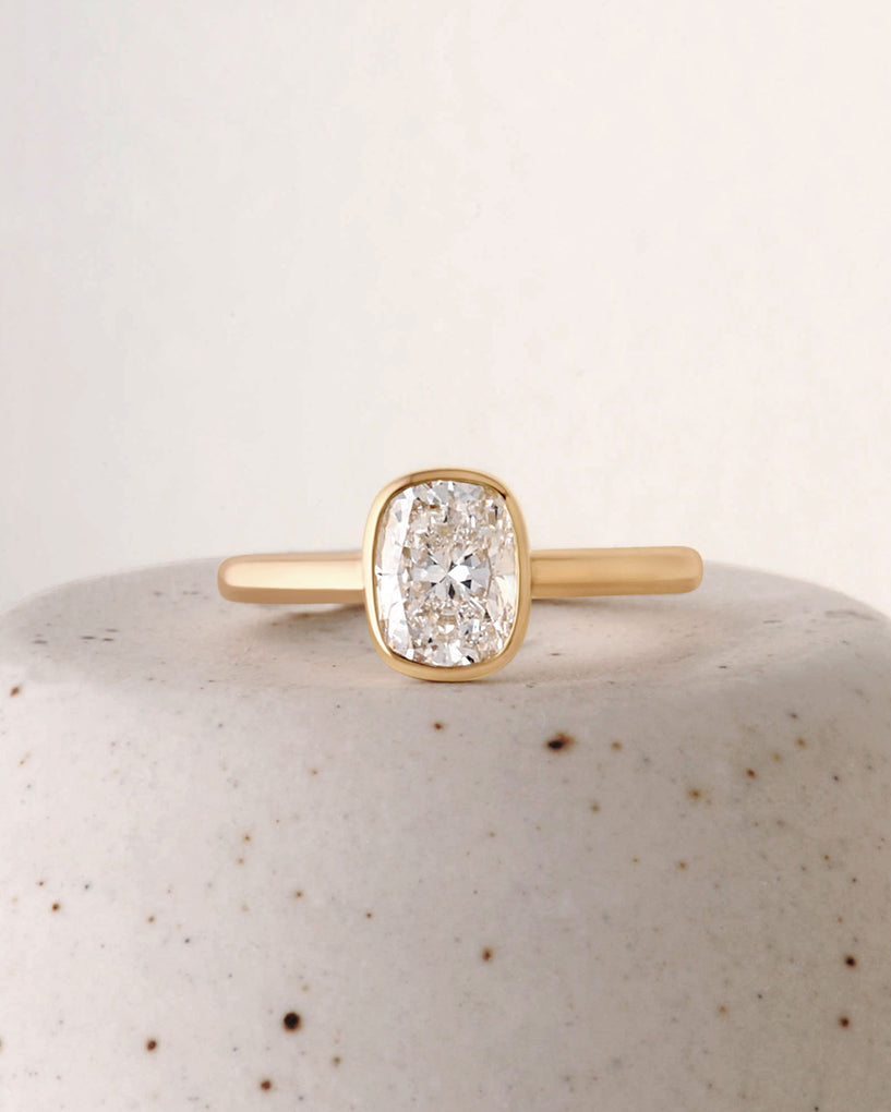 Bella Ring - Cushion Cut Canadian Diamond