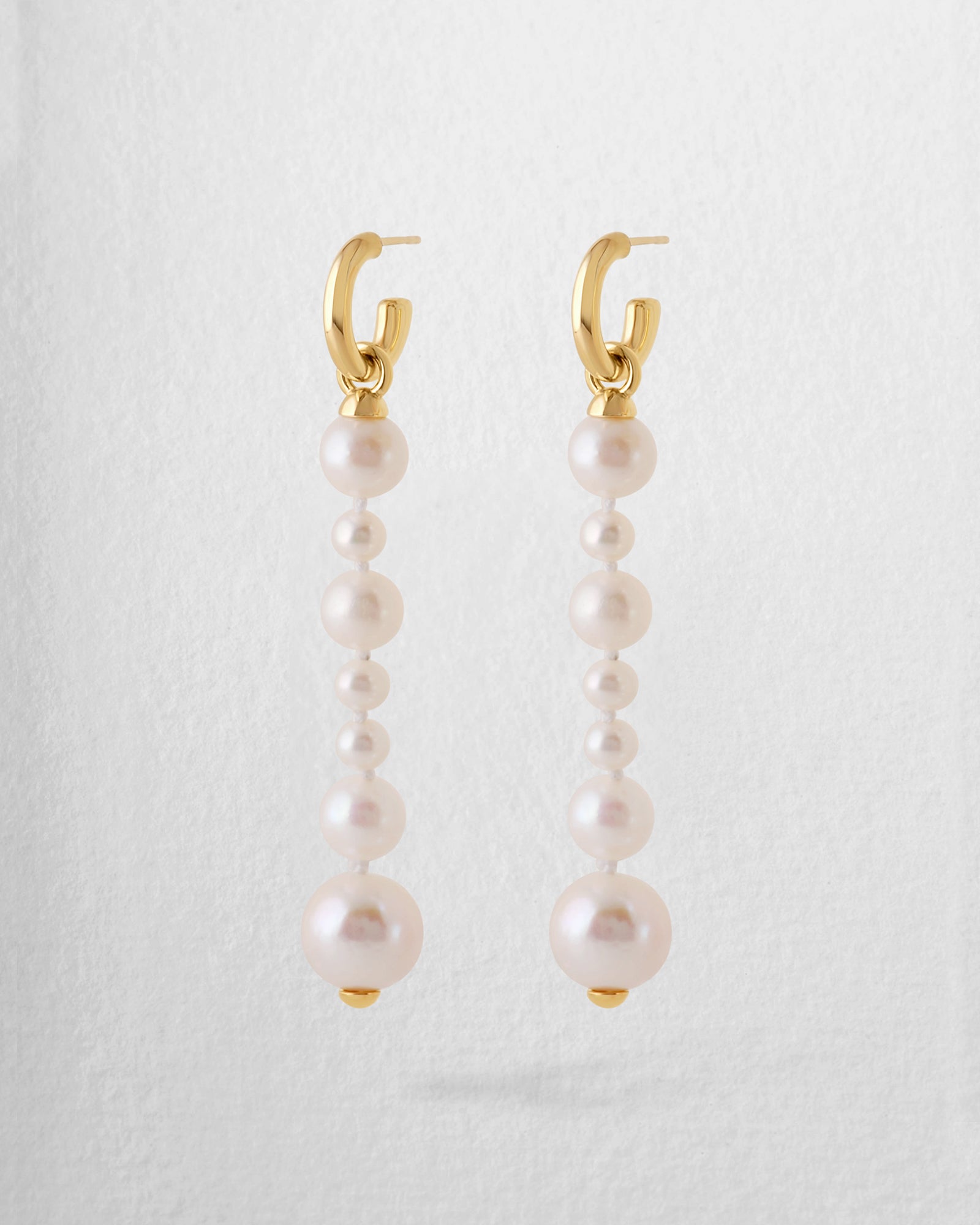 Form Drop Earrings - Long