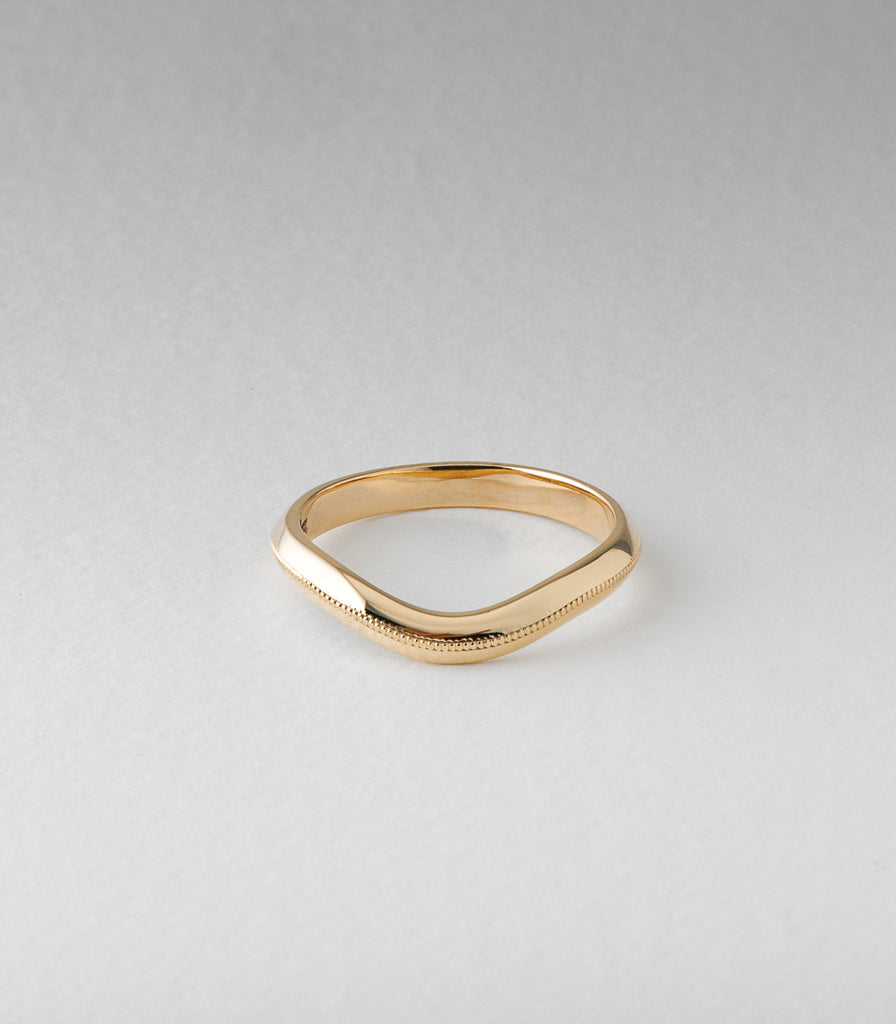 Harper Ring with Milgrain