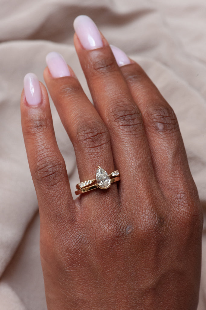 ATTIC Ring - Salt + Pepper Pear Brilliant