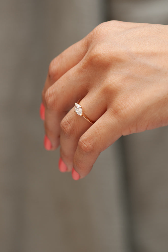 Ali Ring - Canadian Marquise Diamond