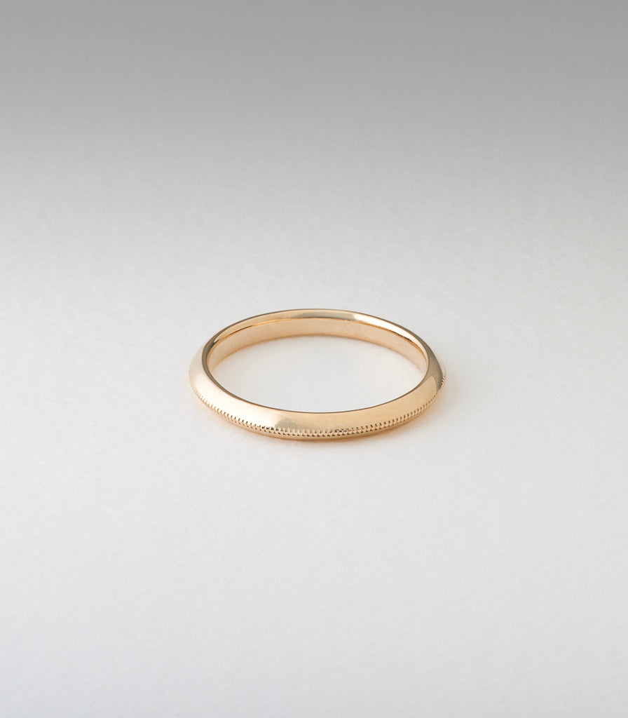 Aline Ring with Milgrain