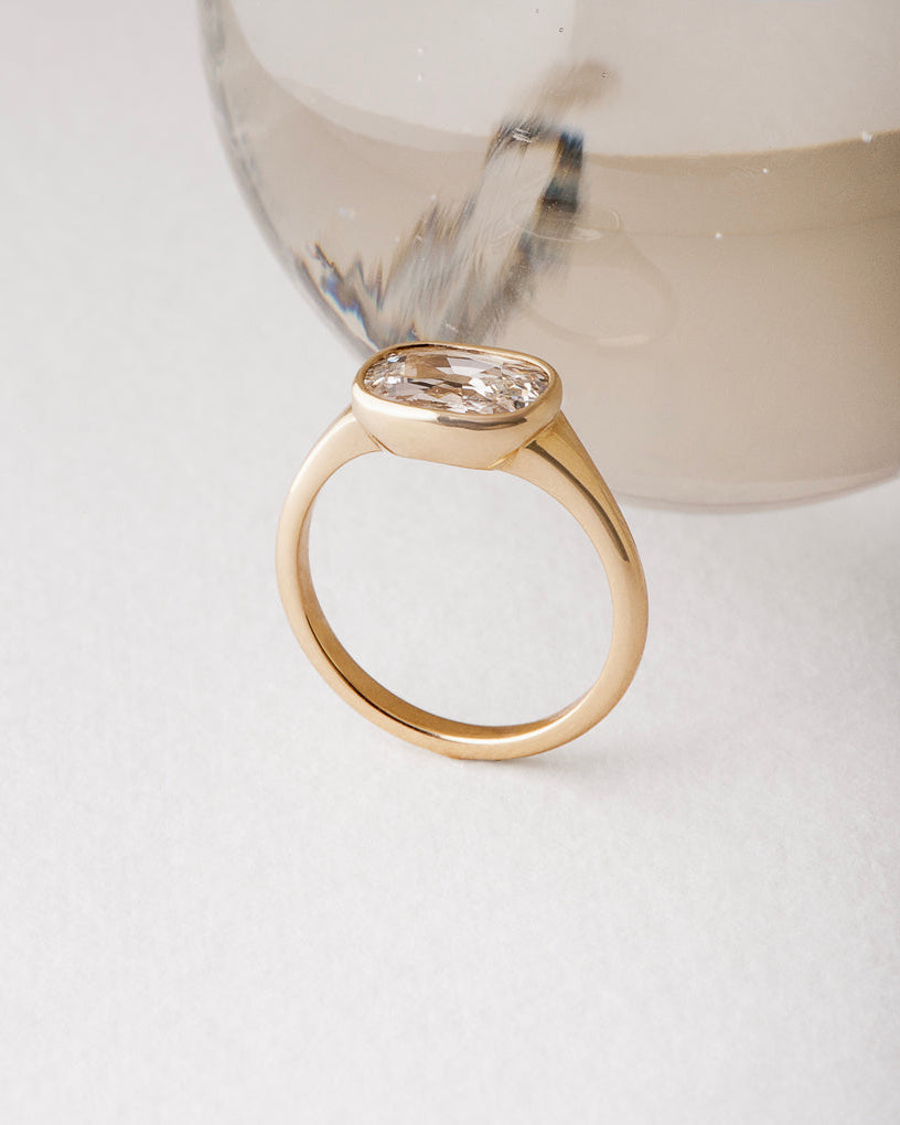 Hunter Ring - Modern Old Mine Cut Diamond