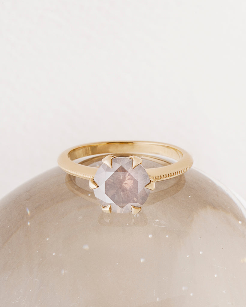 Simone Ring - Opalescent Brilliant Cut Diamond