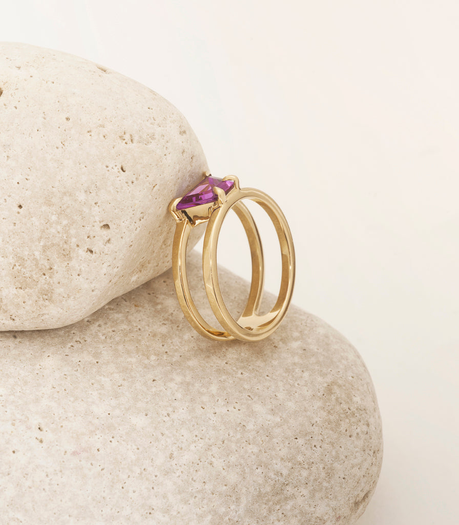 Amalfi Ring - Trapezoid Sapphire