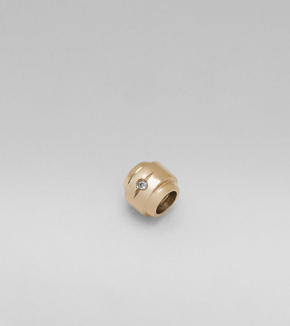 Barrel Bead - Canadian diamond