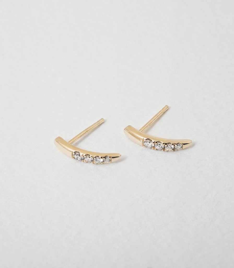 Diamond Torc Earrings