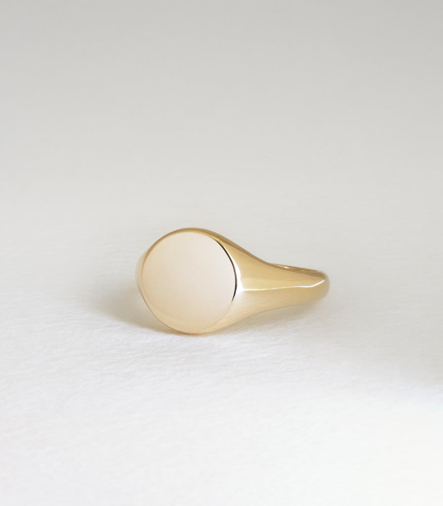 Round Signet Ring - Large