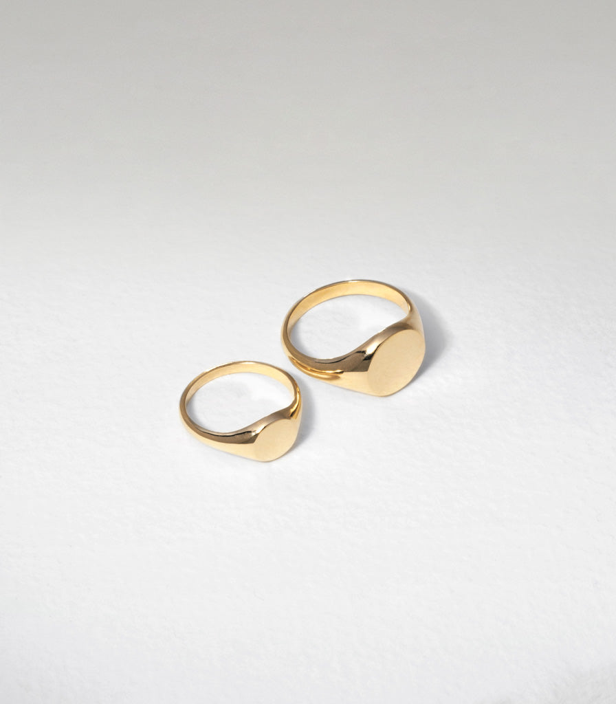 Round Signet Ring - Small