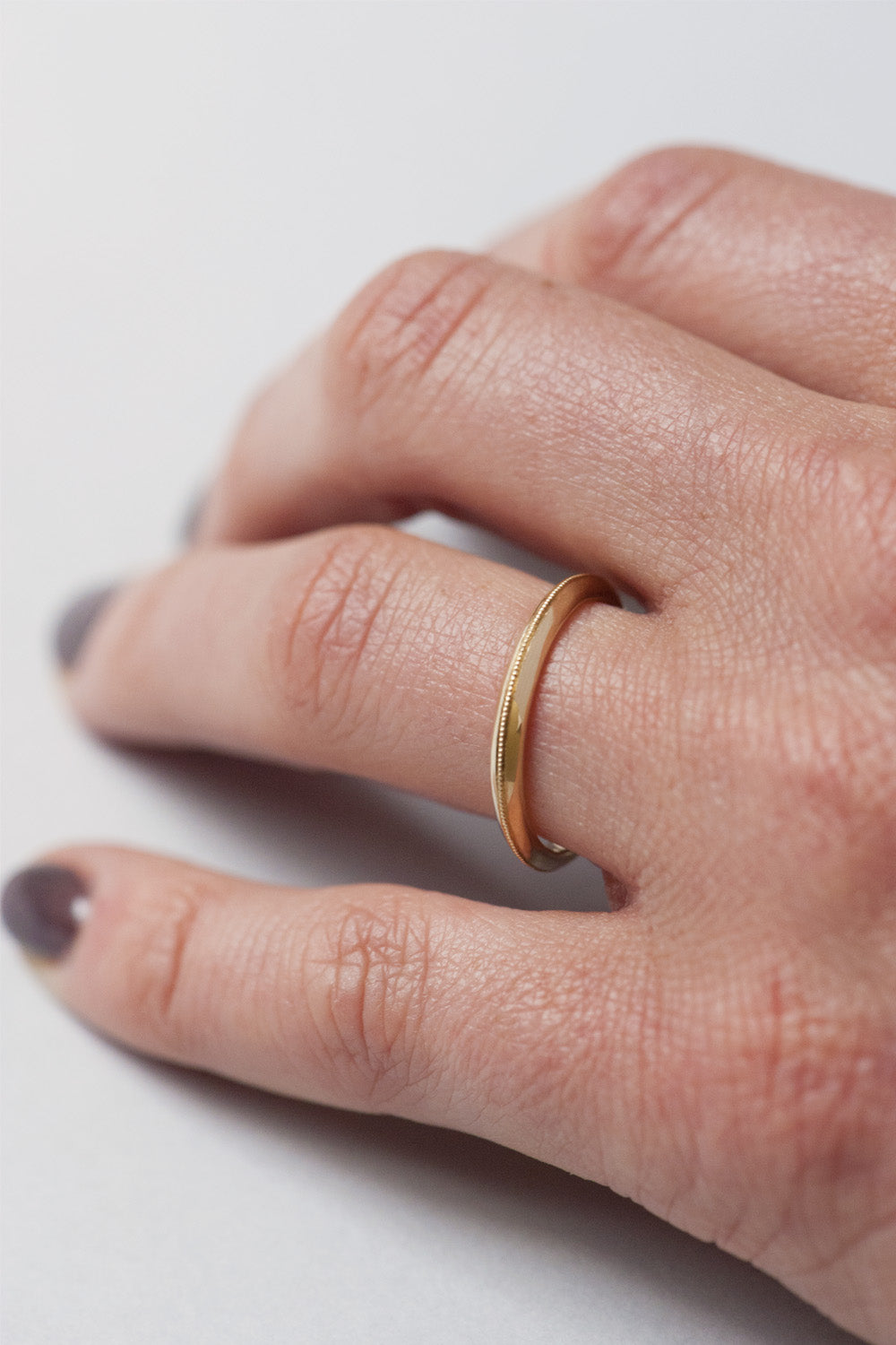 Aline Ring with Milgrain