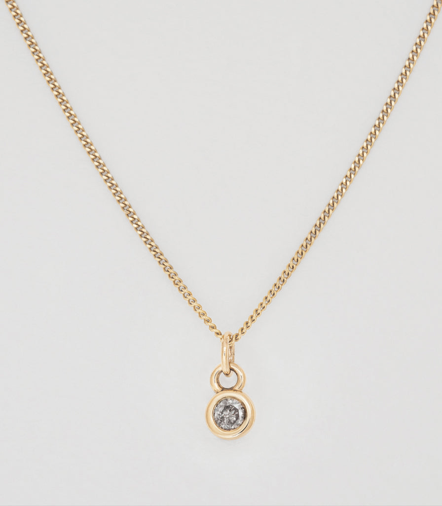 Buoy Charm - Salt and Pepper Diamond