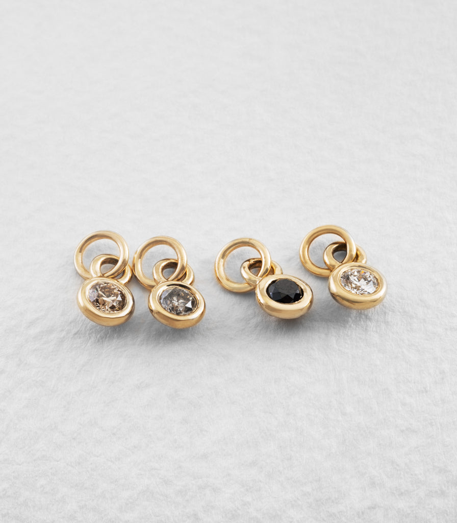 Buoy Charm - Salt and Pepper Diamond