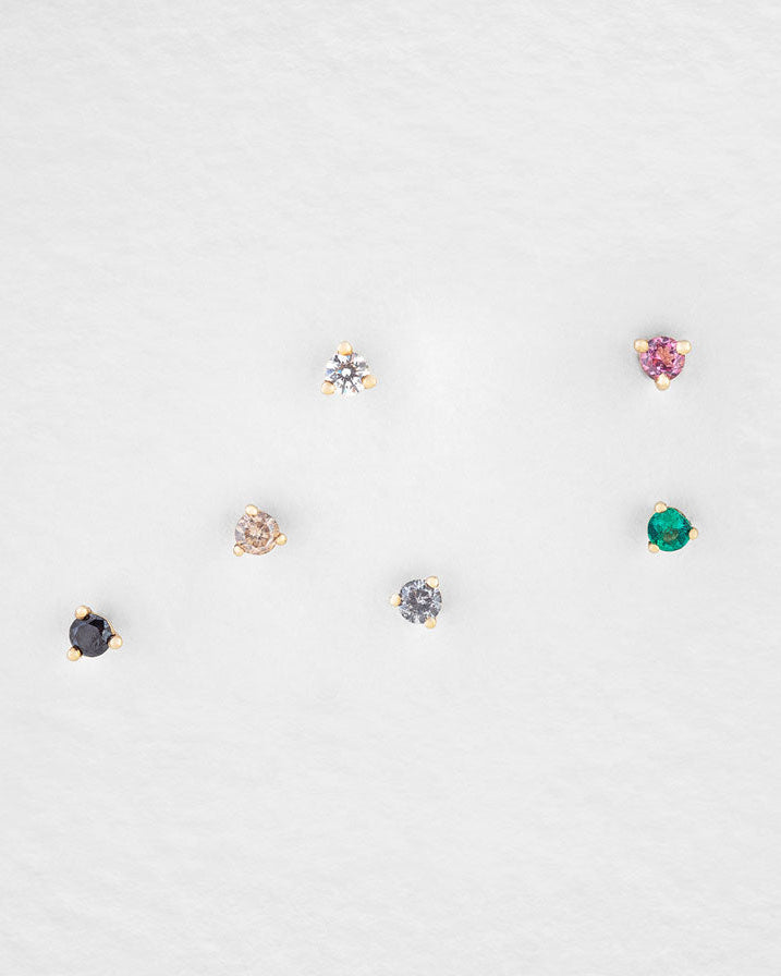 Cocktail Studs - Pink Tourmaline