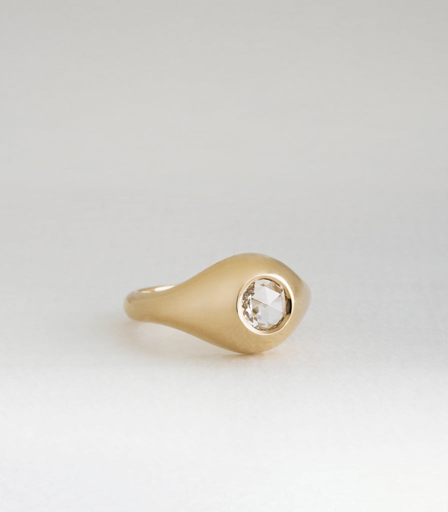 Jasper Ring - Rosecut Diamond