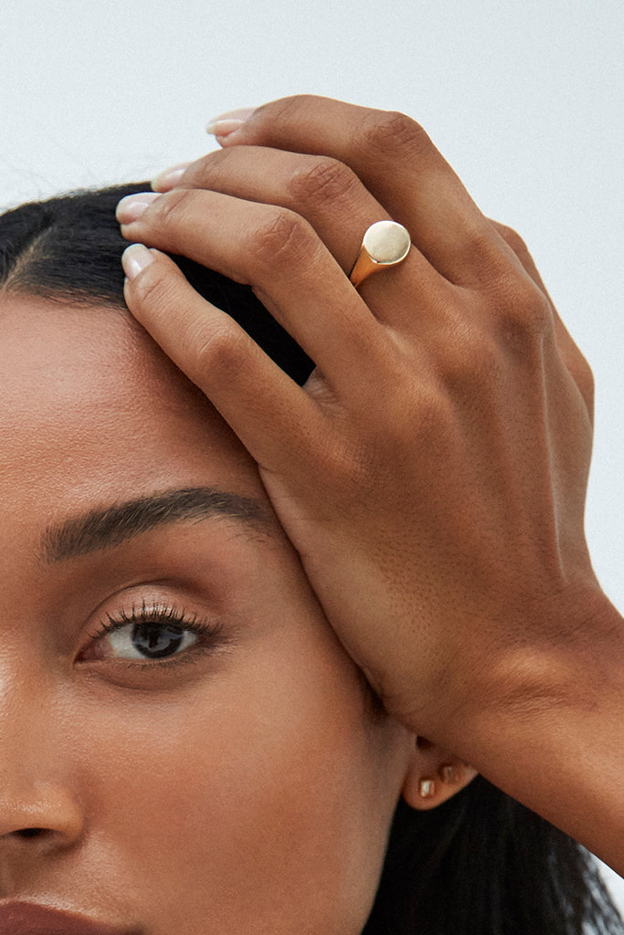Round Signet Ring - Large