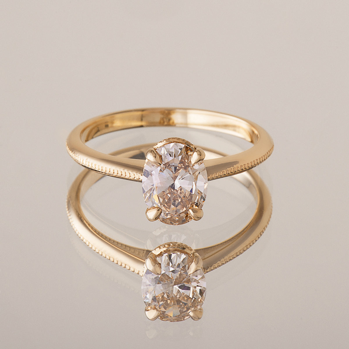 14K Yellow-White Gold Layered Wide Band Diamond Ring | Shop 14k Yellow &  white Gold Lusso Rings | Gabriel & Co