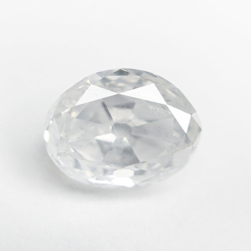 5.54ct 11.83x9.02x6.02mm GIA I2 Fancy White Modern Antique Oval Old Mine Cut 19722-01