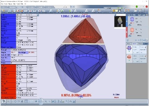 1.01 CMB H VS1 EX EX Canada CanadaMark GIA 7506502848, CM-416802