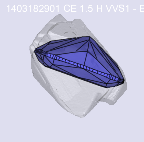 1.50 CMB H VVS1 EX EX Canada CanadaMark GIA 2486474187 CM-421162 Diavik