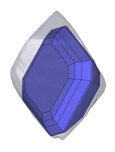 2.01 Asscher K VVS2 EX VG Canada Diavik Sourced Canadian GIA 1545710928