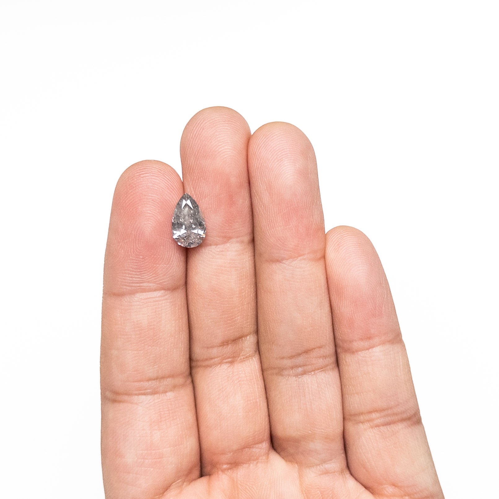 2.00ct 10.94x6.75x4.30mm Fancy Grey Pear Brilliant 26609-01