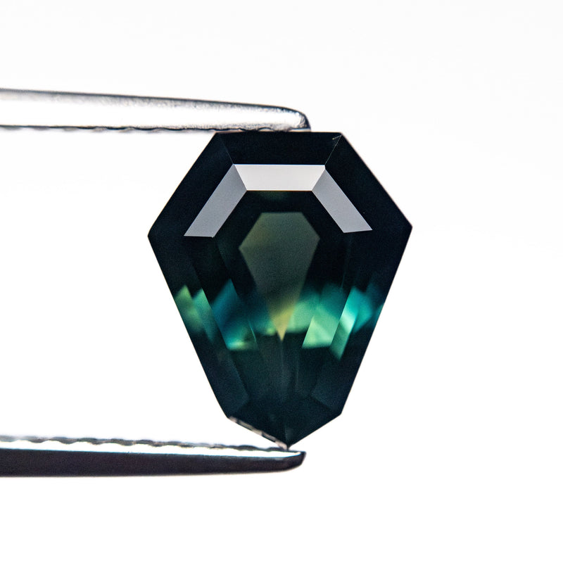 2.19ct 9.29x7.71x4.39mm Shield Step Cut Sapphire 26726-01