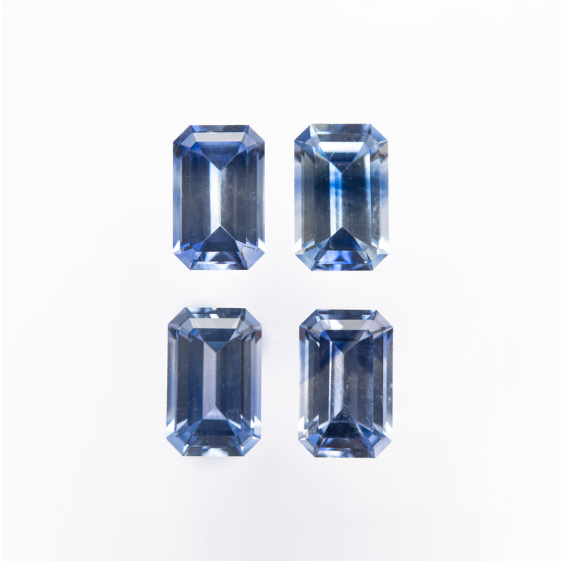 1.84cttw 4pc 5.5x3.5mm Cut Corner Rectangle Step Cut Sapphires 27723-01