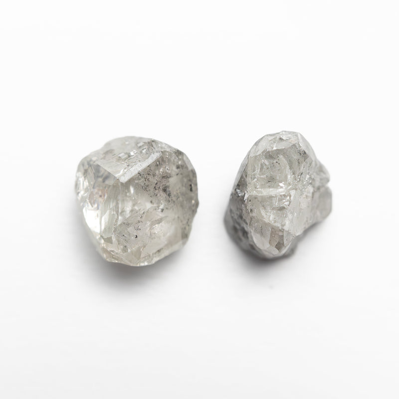 3.78cttw 2pc 7.28x6.85x4.57mm 6.55x6.32x5.44mm Polished Raw Diamond Matching Pair 🇨🇦 27971-01