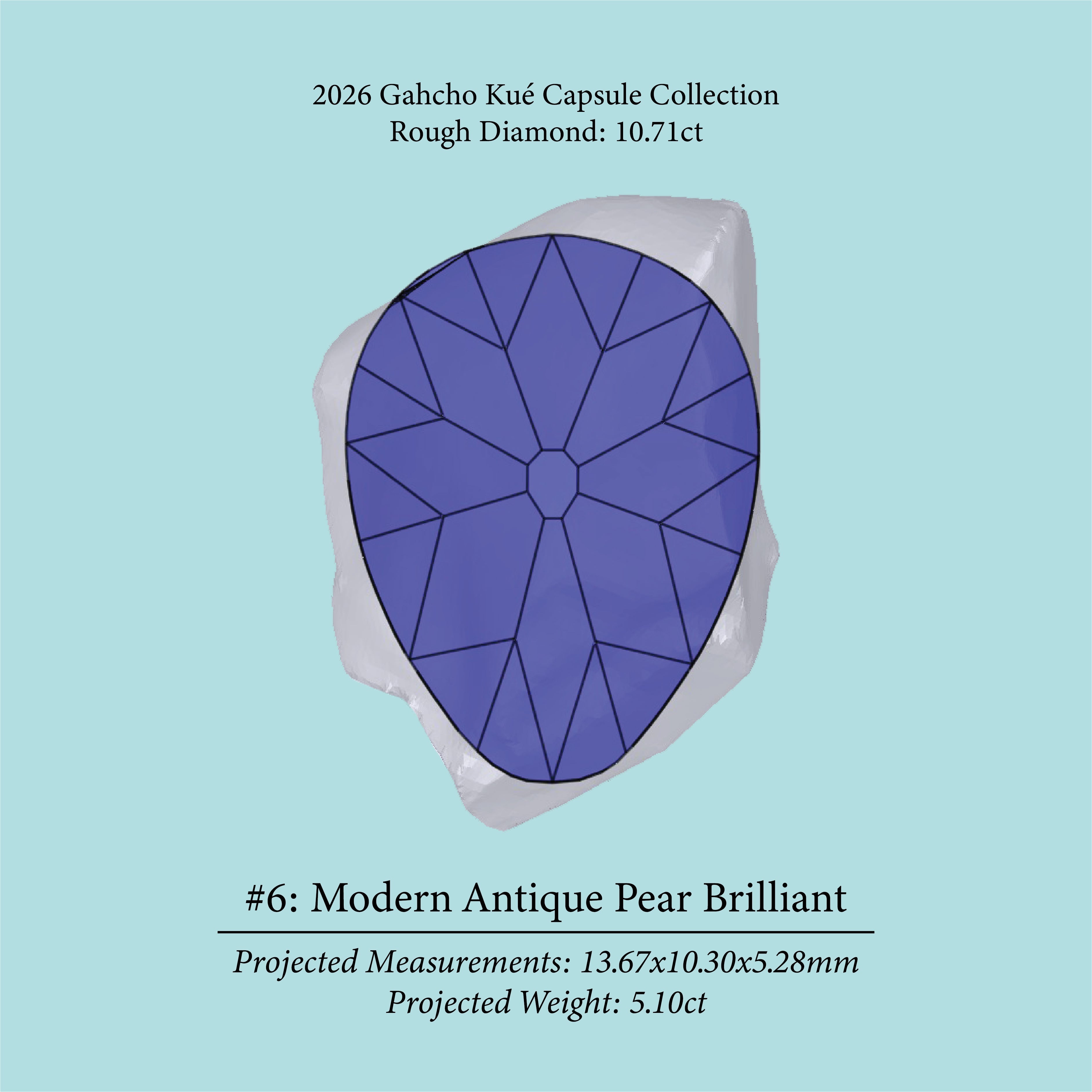 10.71ct VS1 C1 Pre-Cut Canadian Champagne Diamond 27933
