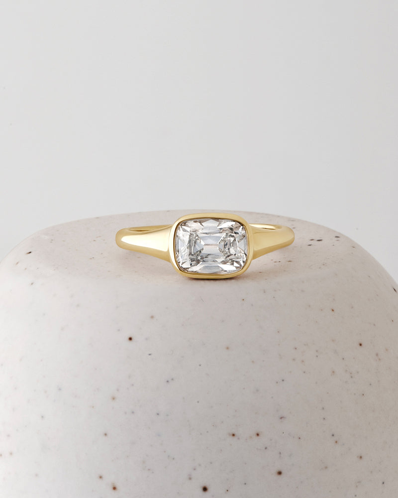 Hunter Ring - Modern Antique Old Mine Cut