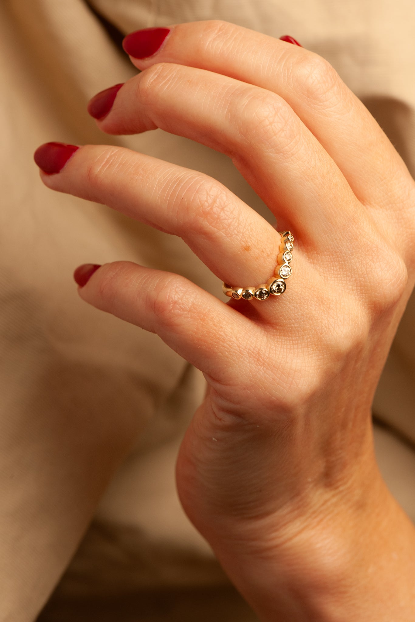 Aurora Ring - Champagne Canadian Diamonds